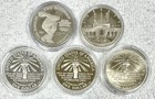 Commemorative 90  Silver Dollar 5 Coin Lot In Capsules