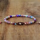 4mm Emperor Stone Beaded Bracelet Natural Gemstone Bohemian Ethnic Jewelry