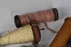15 Vintage Sewing Spools Industrial Wooden Thread Holders Textile Bobbins Craft