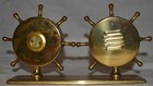 Vintage Swift   Anderson Brass Ship s Nautical Thermometer And Barometer