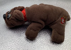 Vintage Tonka Pound Puppies 8  Newborn Brown Plush Dog T11