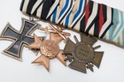 Ww1 German Medal Bar Iron Cross Bavarian Hindenburg Honor Cross Original
