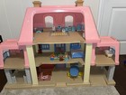 Vintage Little Tikes Grand Mansion Dollhouse With Family Furniture Accessories