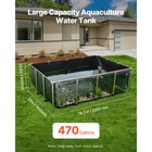 Uimoso Outdoor Canvas Fish Pond With Viewing Window  470-gallon Capacity