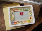 Russ Berrie Photo Frame-baby-grandma And Grandpa s Little One Holds 4x6