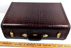 Vintage Samsonite Faux Alligator Suitcase Luggage 4132 Shwayder 7 5x15 5x21