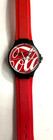 Vintage 1980 s Swatch Coca Cola Swiss Watch 25mm Red Logo Working