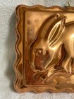 Vintage 7  X 9  Bunny Rabbit Copper Mold Made In Portugal Farmhouse Wall Decor