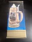 1986 Tomorrow s Treasures Anheuser-busch  Beer Stein Water Land Ships Sail Horse