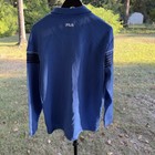 Vintage Fila 2004 Us Open Tennis Quarter Zip Jacket Mens Small Blue Y2k Euc