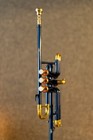Flag Trumpet Bb Pitch Shinning Blue Brass With Case Super Hard Case