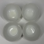 Vintage Anchor Hocking  453 Milk Glass Ramekin Custard Bowls Set Of 4