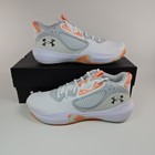 Under Armour Lockdown 6 Basketball Shoes White peach Men s Size 11 5 New