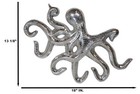 18 l Nickel Plated Aluminum Nautical Marine Sea Octopus Wall Decorative Plaque