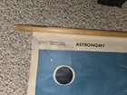 Vintage 1971 Astronomy Eclipses Of The Sun And Moon Wall Chart Poster Scroll