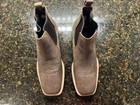 Ariat Men s Brown Leather Chelsea Boots Square Toe Pull On Ankle Us 9 5d
