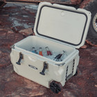Lifetime 65 Quarts Ice Chest With Wheels In Pumice Stone black  Sale Off   