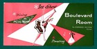 Early 1950s Estate Ink Blotter Boulevard Room Conrad Hilton Chicago Adv Ice Show