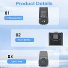 For Dji Osmo Pocket 3 Battery Handle  5000mah  22 5w Fast Charging  1 4  Thread