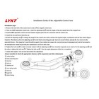 Lykt 2pcs Adjustable Arms Alignment Rear Camber Kit For Benz  C   clk   e   sl   slk
