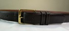 Vintage Coach 5800 Leather Belt Made In Usa Brass Buckle 34
