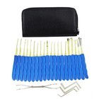 1set Multifunctional 24 Keys Tool Kit With Transparent Padlock For Practice