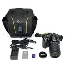 Nikon D5000 Dslr Camera Bundle  W  55-200mm Vr Lens Cleaned   Tested - Fast Ship