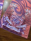 Harley Davidson Pink Tribal Hearts Wings Biker Y2k Scarf  67 x11    
