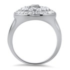 Sterling Silver Elegant Antique Womens Cocktail Hand Made Fashion Ring