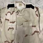 Dcu Coat Jacket Shirt Large Long Hot Weather Desert Camo Army Military Us