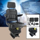 Universal Tractor Seat Fit Dumper Forklift Mower Digger  armrest suspension Base