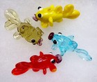 Fish Beads  Glass  Set Of 4 Pieces  Assorted Colors  1 25   2 Mm Bead Holes