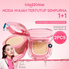 Glad2glow Perfect Blurring Powder Foundation   Cover Cushion Waterproof Matte