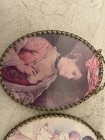 2 Vintage 6    Victorian Chimney Flue Covers     Lady   Child Decorative Wall Art