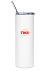 Twa Boeing 747 Stainless Steel Water Tumbler With Straw - 20oz 