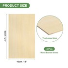 4pcs Basswood Sheets 18 X 24 X 1 8 Inch For Painting  Aircraft Model