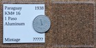 Nice Old Paraguay 1 Peso Coin 1938 Vintage World Foreign   