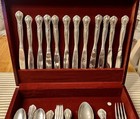 Godinger Silver Plate Silverware Grand Master 51 Piece Vtg