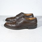 Vtg Johnston Murphy Aristocraft Longwing Blucher Brown Made In Usa Men s 11 5 B