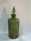  Islamic Ottoman Glass Decanter Handpainted With Floral Design   Quran Verses