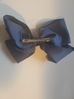 J Crew Satin Ribbon Bow Hair Clip Hair Pin Navy Blue Sold  1 Pair - 2pcs