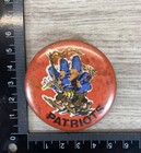 1972 New England Patriots Pin Back Button 2 25  Vintage Nfl Football Cartoon