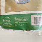 Nip Vtg Sunrise Santa Faces Sequin Bead Christmas Ornament Kit  510222 Makes 3