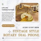 Kfurnikn Audio Guest Book Wedding Phone To Record Customized Audio Message 