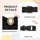 Black Bow Tie For Women  Clip On Bow Ties Pre Tied Bowtie For Women Girls