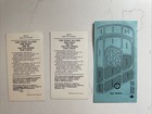 Vintage 1983 Walt Disney World Passport Ticket Stubs 3 Day Child Adult Parking