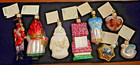 Lot Of 8 Old World Glass Ornaments Santas Toy Soldier Angel Birdhouse W  Tags