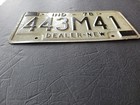 1978 Indiana Car Auto Truck Dealer License Plate 443m41