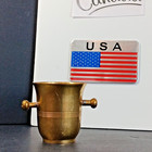 Apothecary Bowl Antique Brass Pharmacy  X