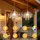 Battery Operated Chandelier 2 Pack  5000mah Rechargeable Pendant Light With